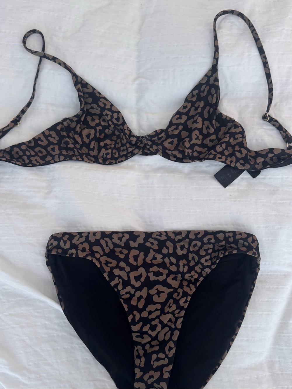 Beach Riot Camilla Brown Leopard Print Bikini Set - Brand Unknown - Picture 3 of 12